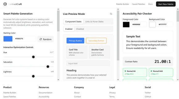B12 Io application example for color palette generator