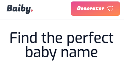 Baiby Baby Name Generator screenshot