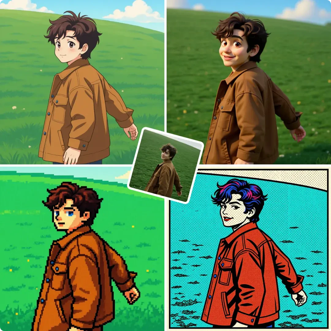 Banana Nano AI product overview with image transformation features