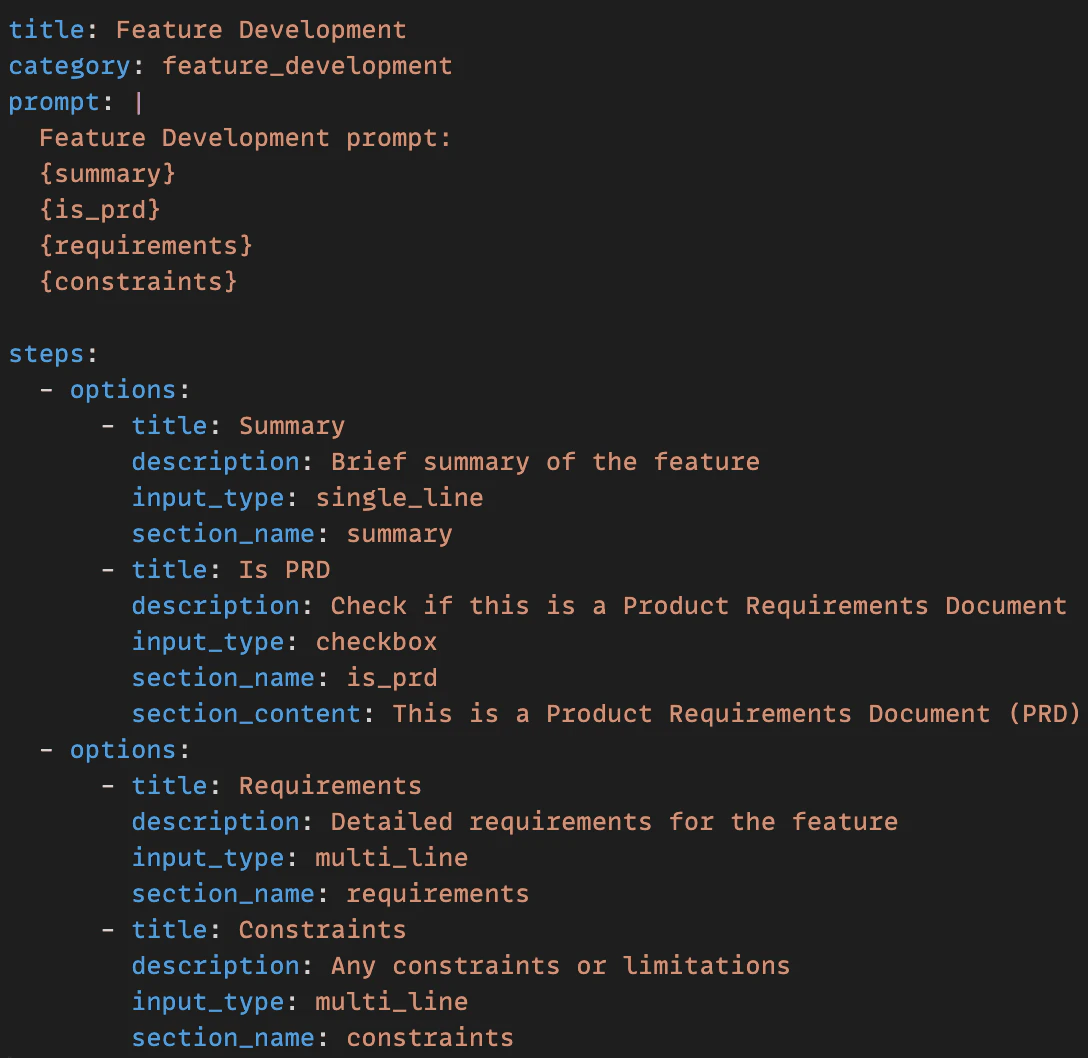 Betteraicode structured prompt templating feature