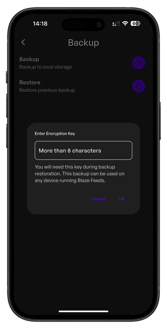 Blaze Feeds user scenario image