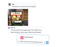 Bluegpt document analysis feature in action