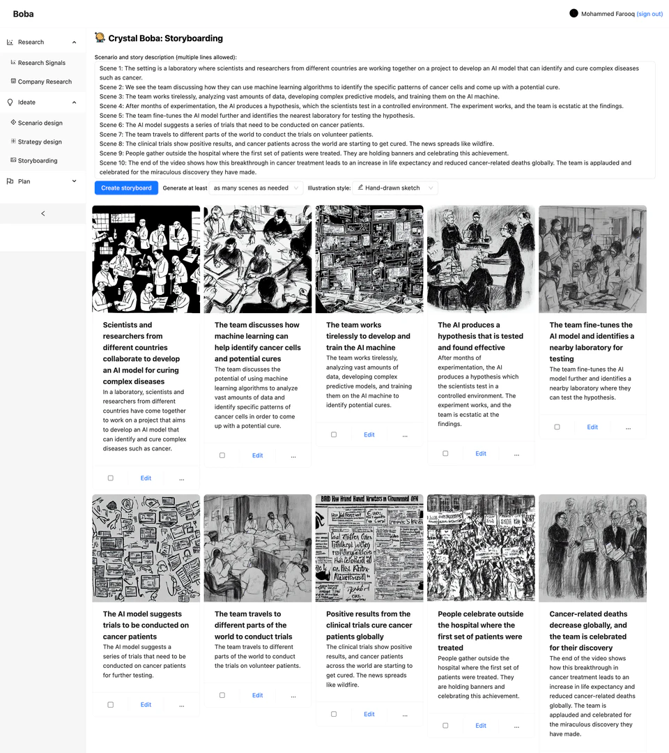 Boba Ai use case example in drug discovery