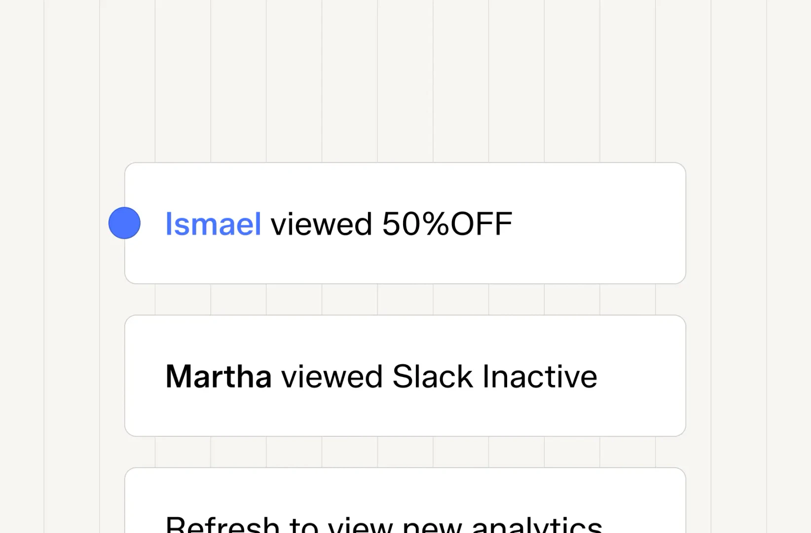 Boombye integration performance stats