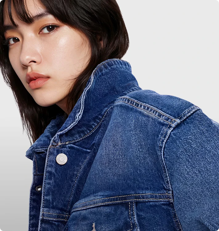 Botika AI fashion model in Jordache outfit