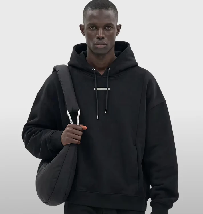 Botika AI fashion model wearing Heliot Emil clothing