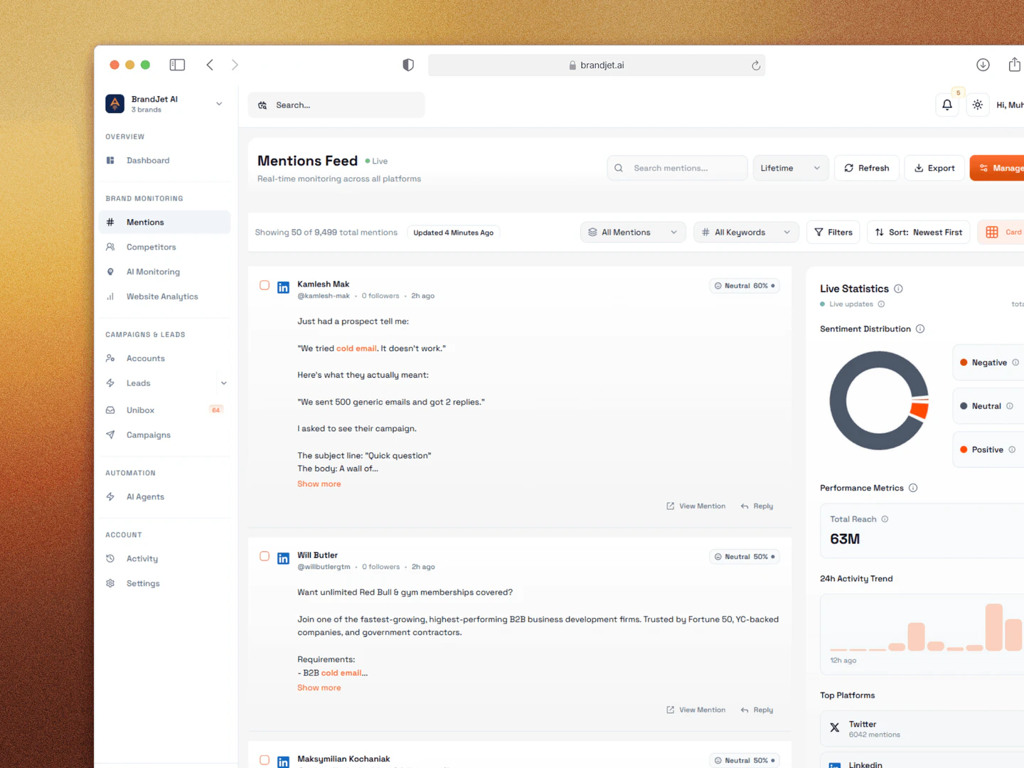 BrandJet finding buyers from social conversations