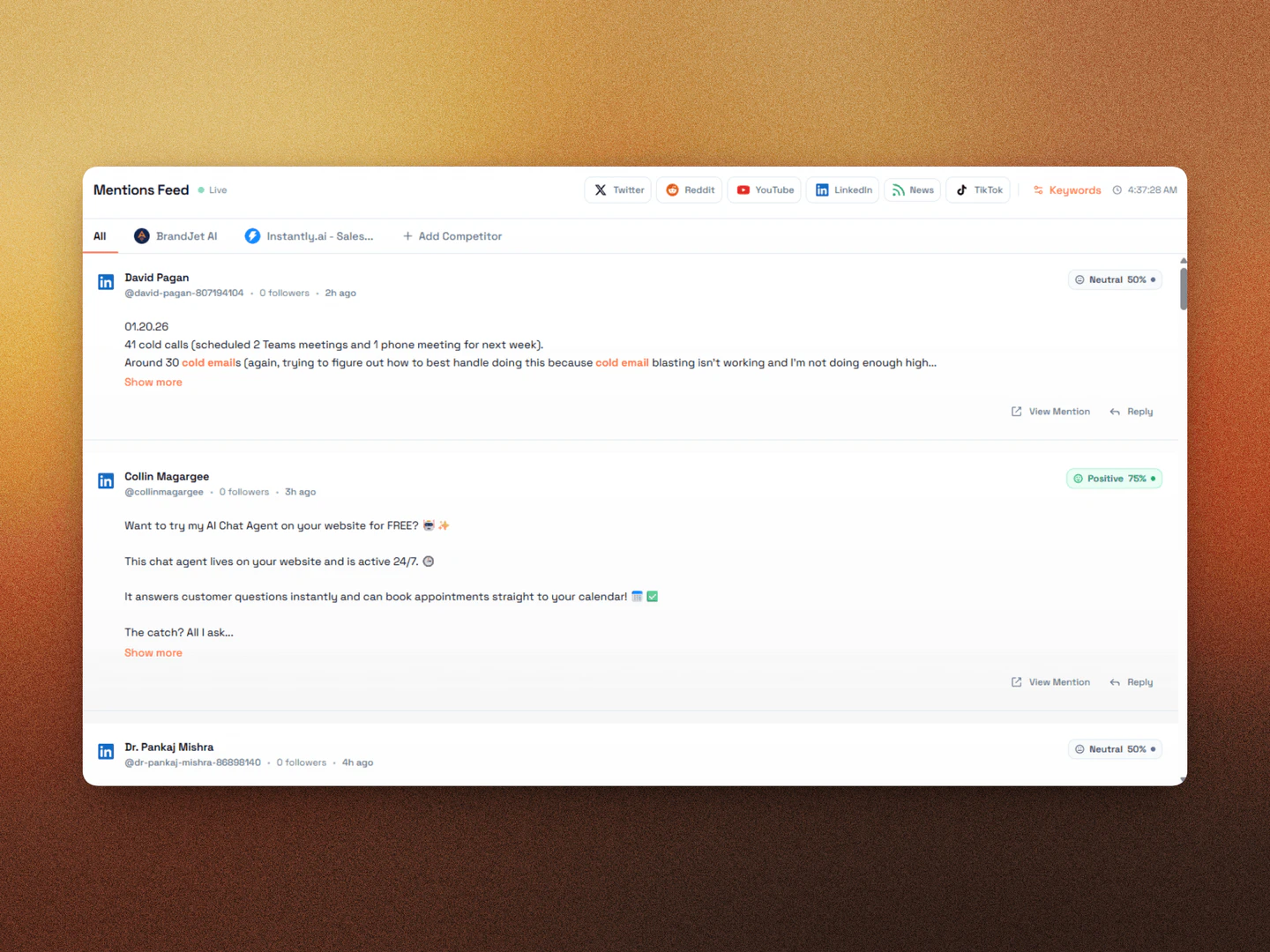 BrandJet user scenario