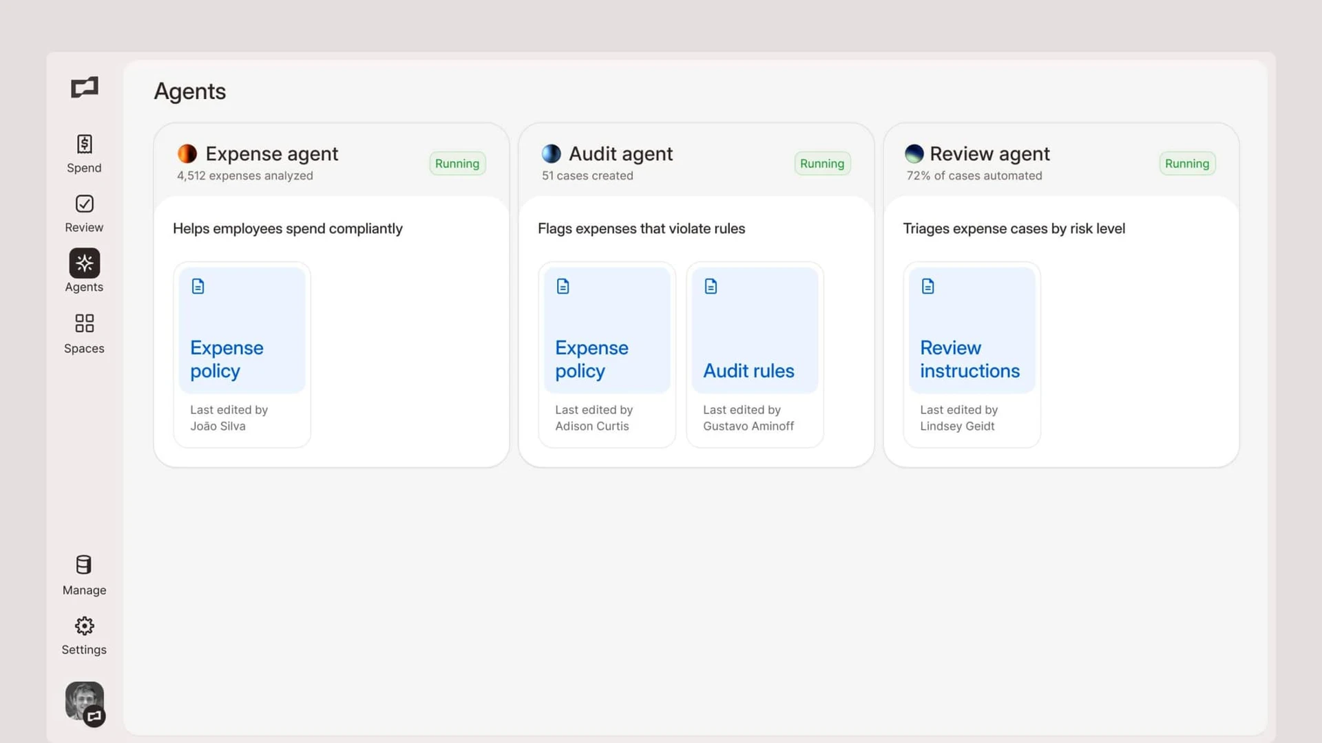 Brex review expenses process