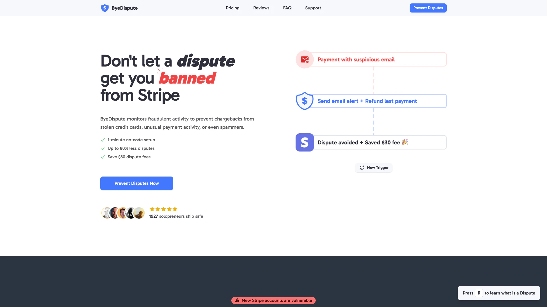 Byedispute screenshot