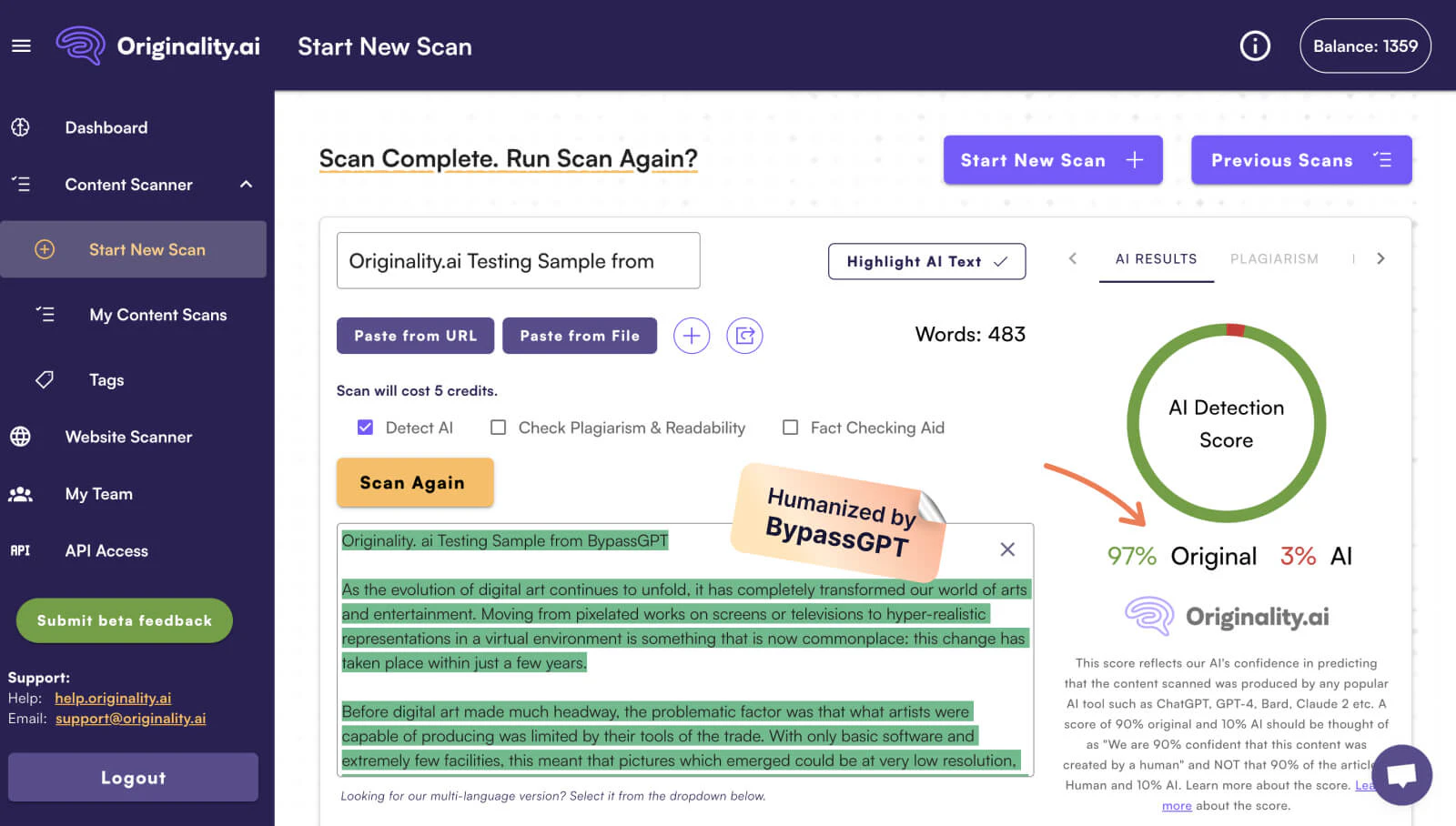 Bypassgptai main features overview