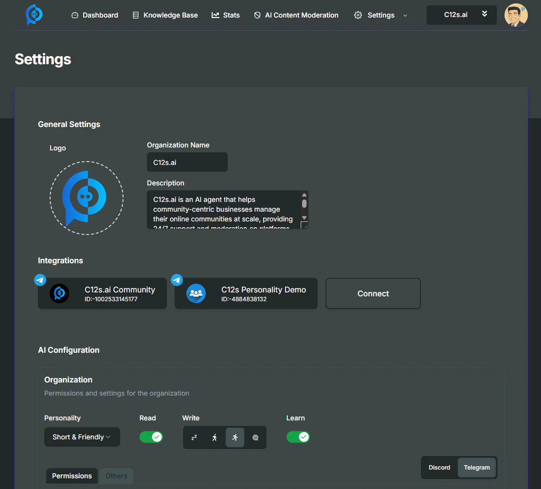 C12sai easy configuration interface