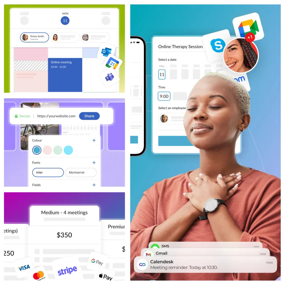 Calendesk online booking system for mental health care