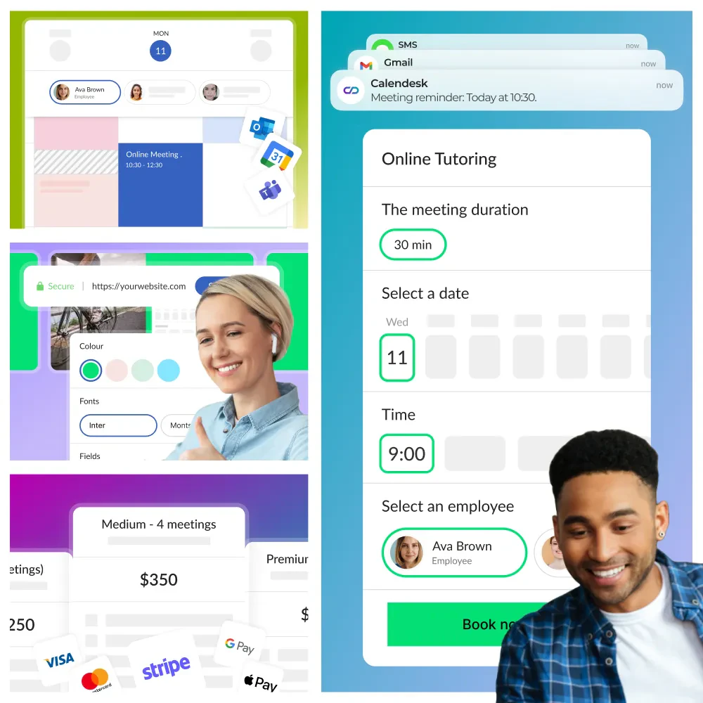 Calendesk online booking system for educators