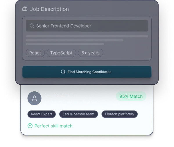 Candidatesearchai job description matching feature