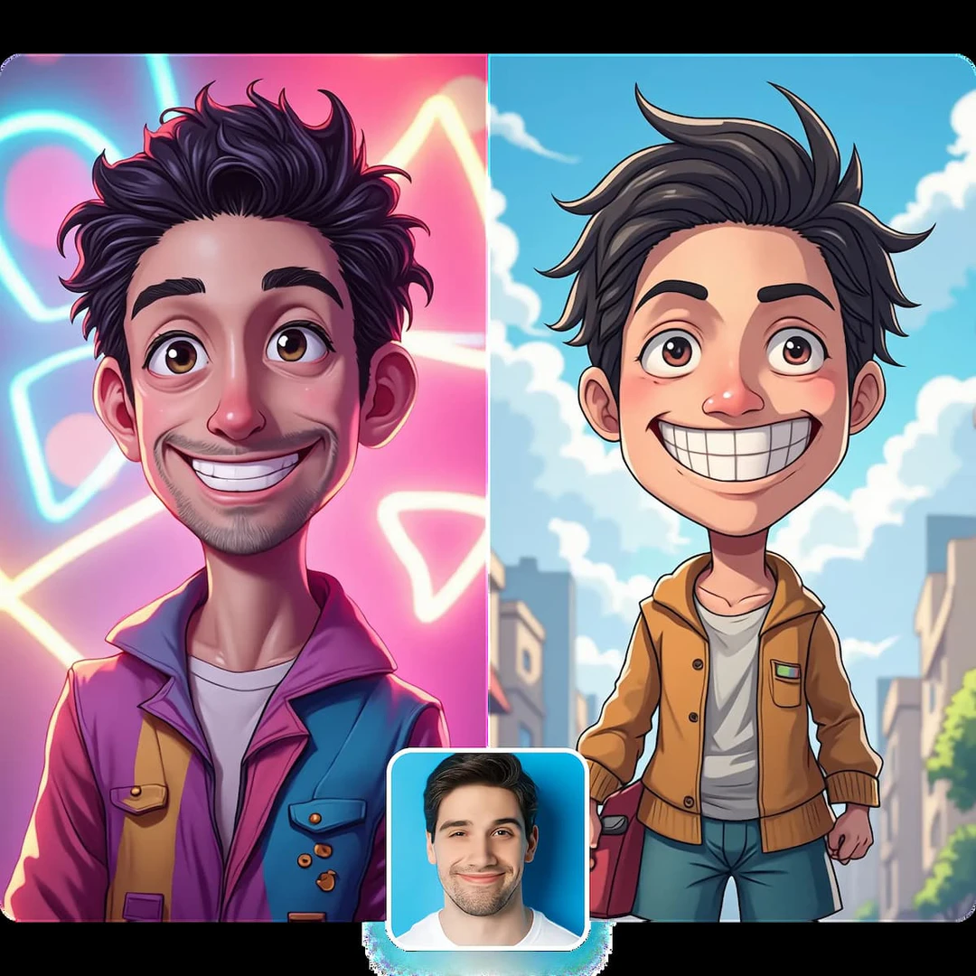 Caricaturer Io feature demonstration