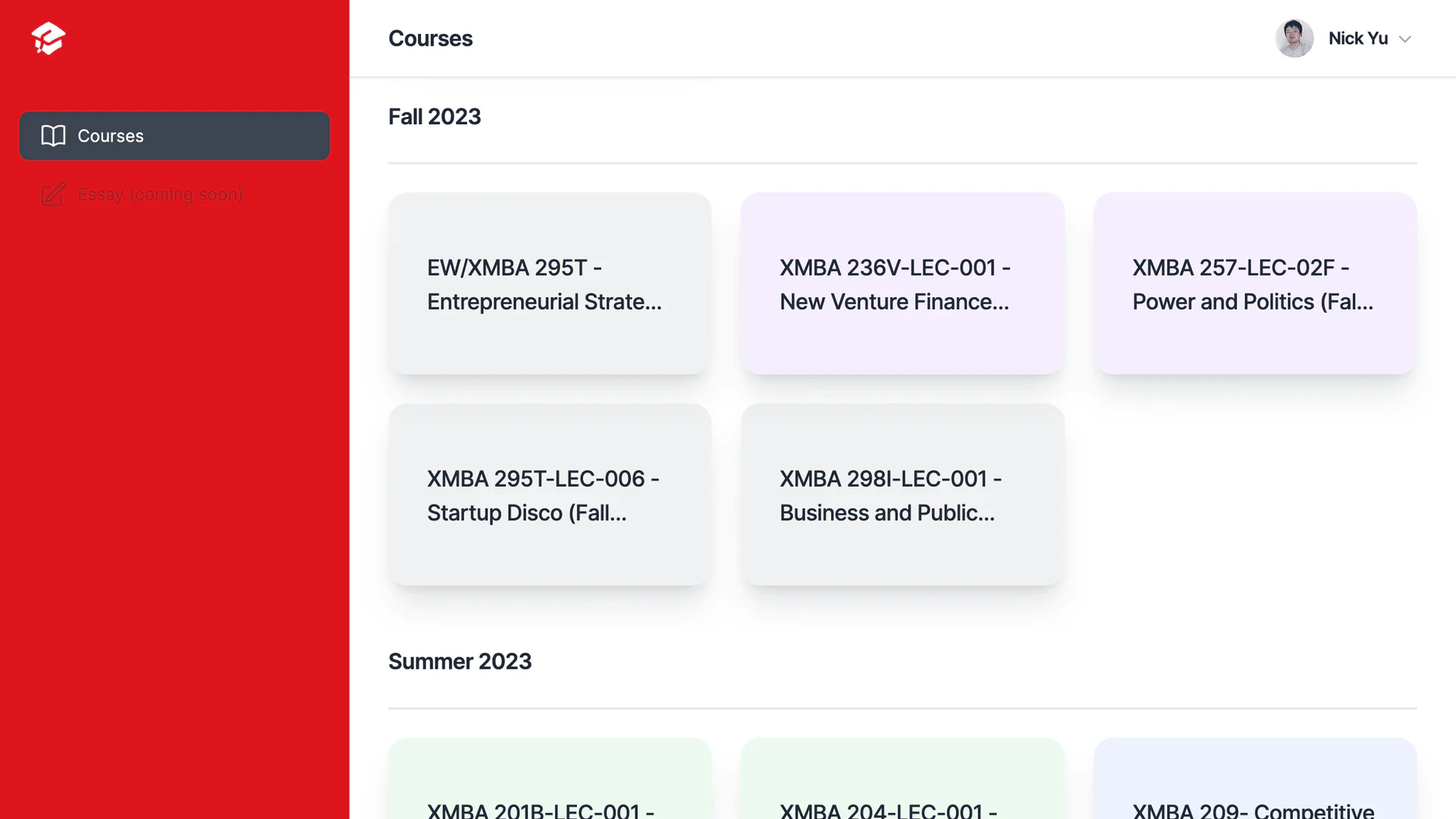 Casey Scholar feature demonstration