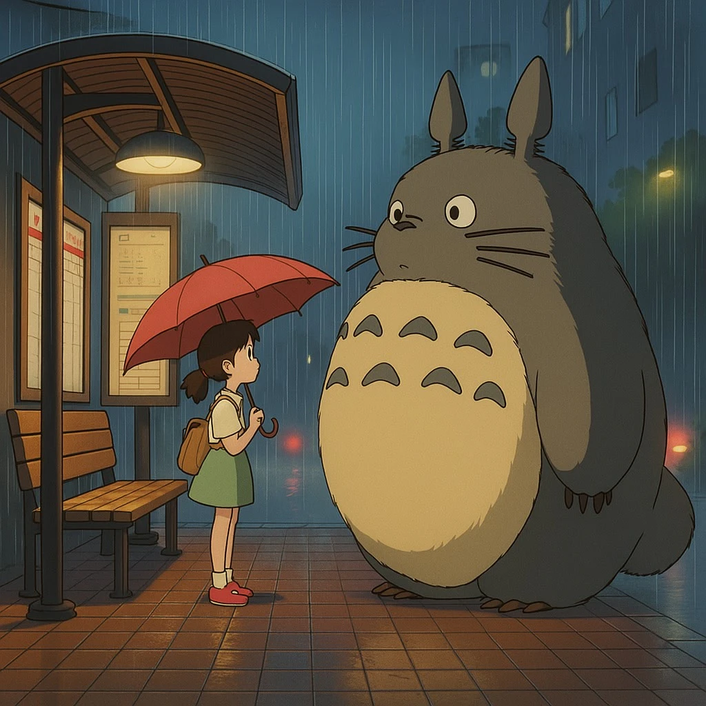 Studio Ghibli-style character generated by Chatimgai