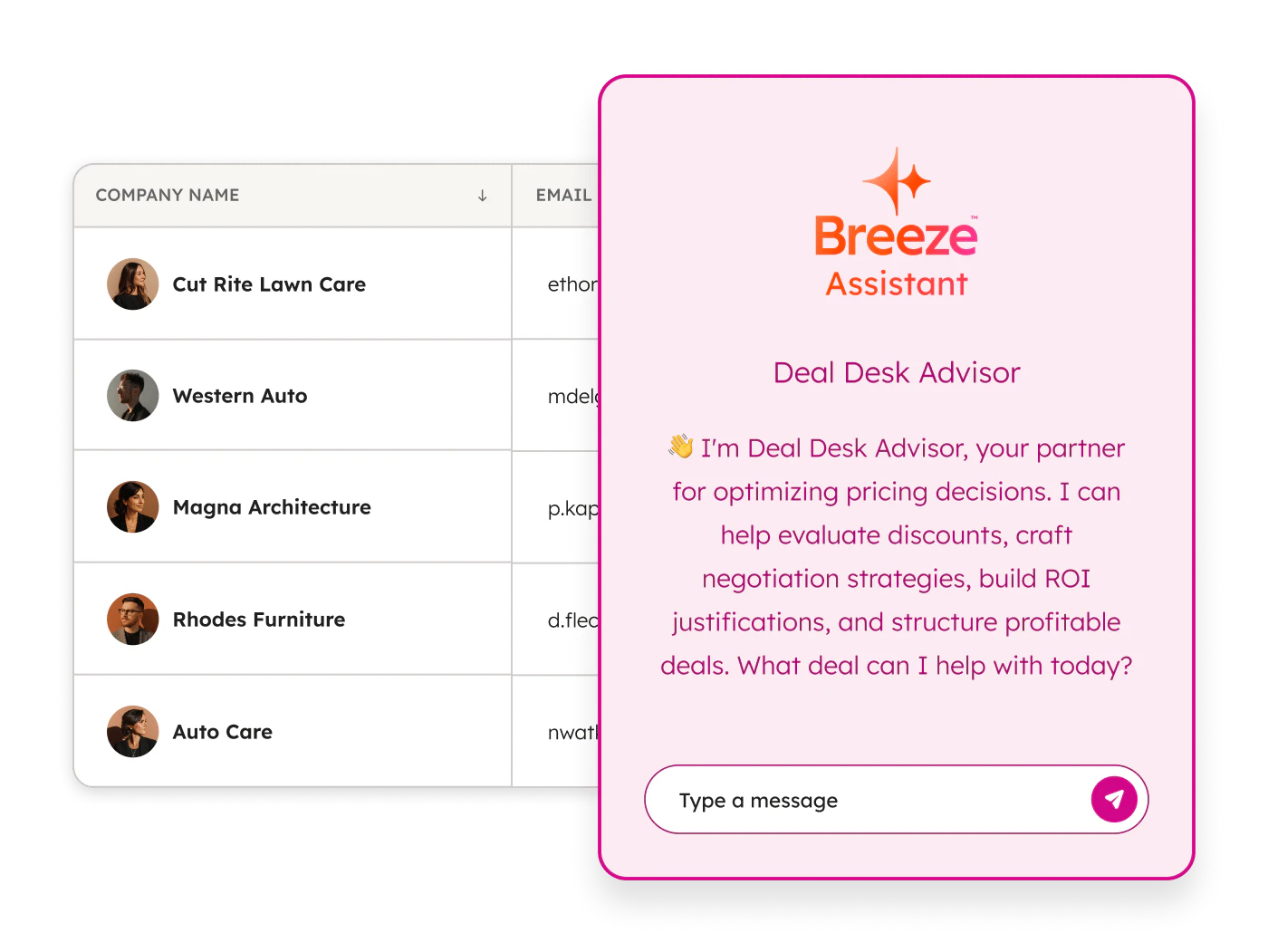 Chatspotai Custom Assistant interface
