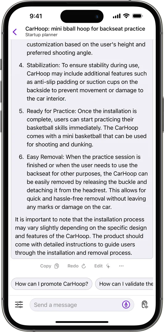 Chatty Butler quick replies demonstration