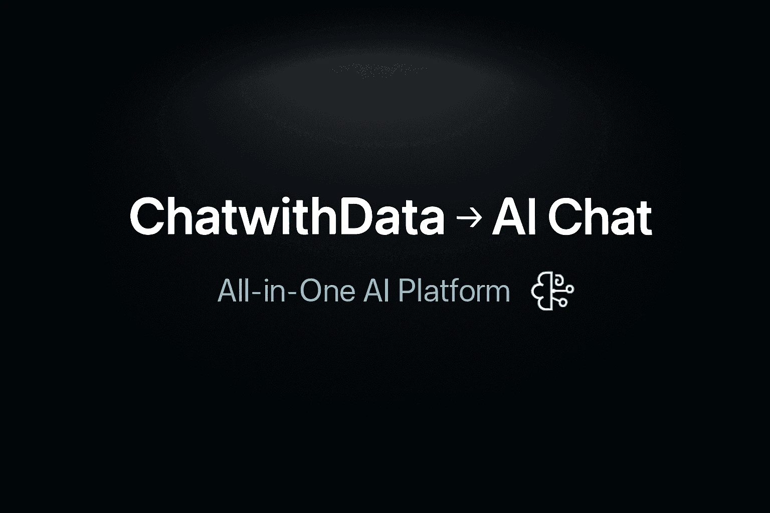ChatwithData product interface overview