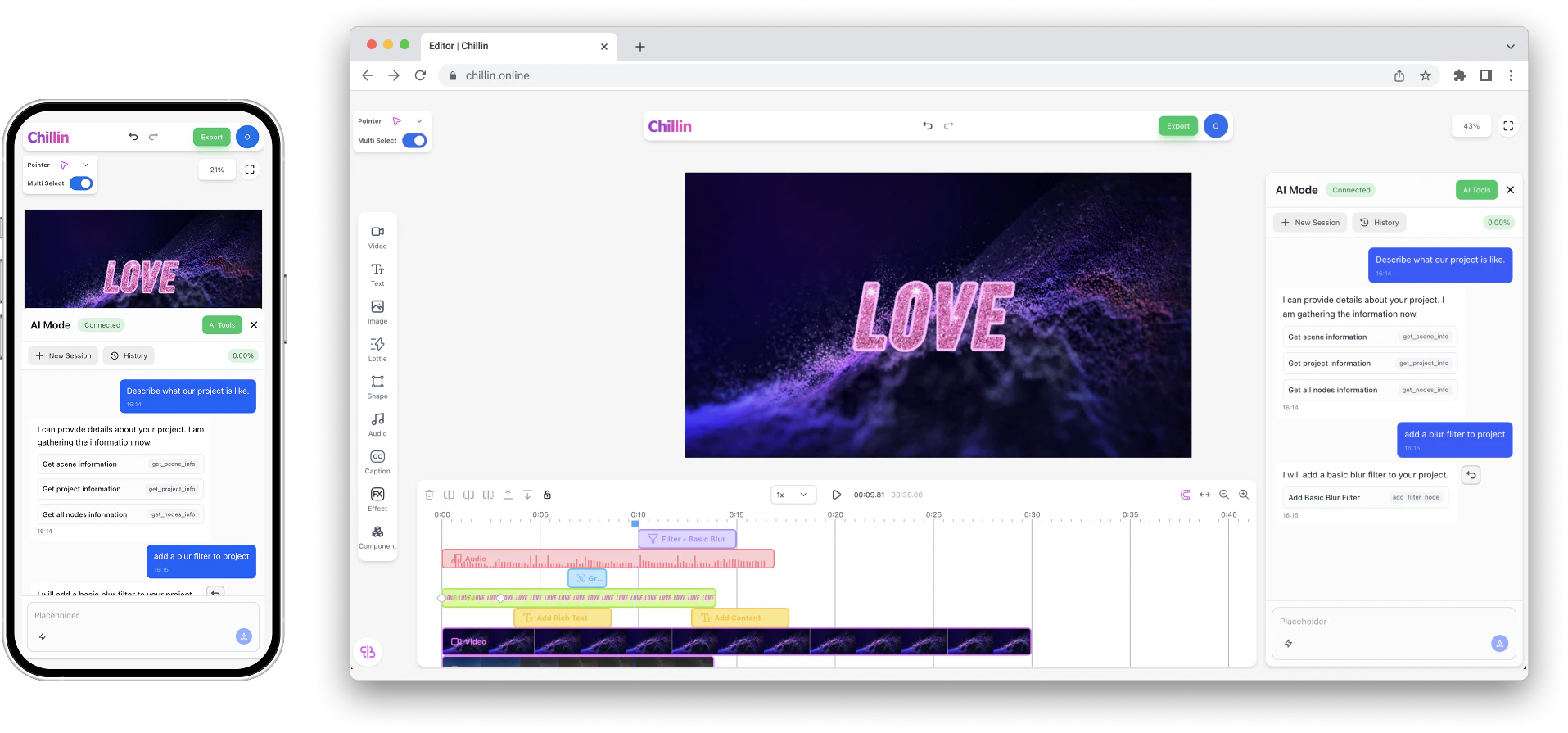 Chillin product overview and interface