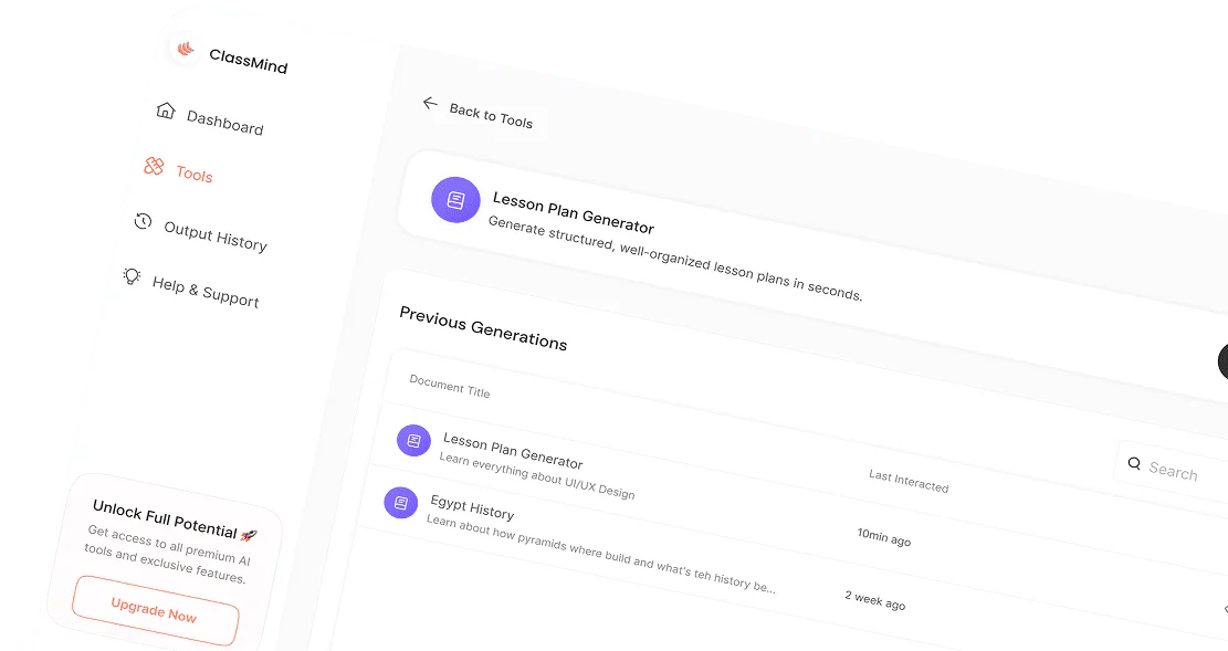 ClassMind feature demonstration