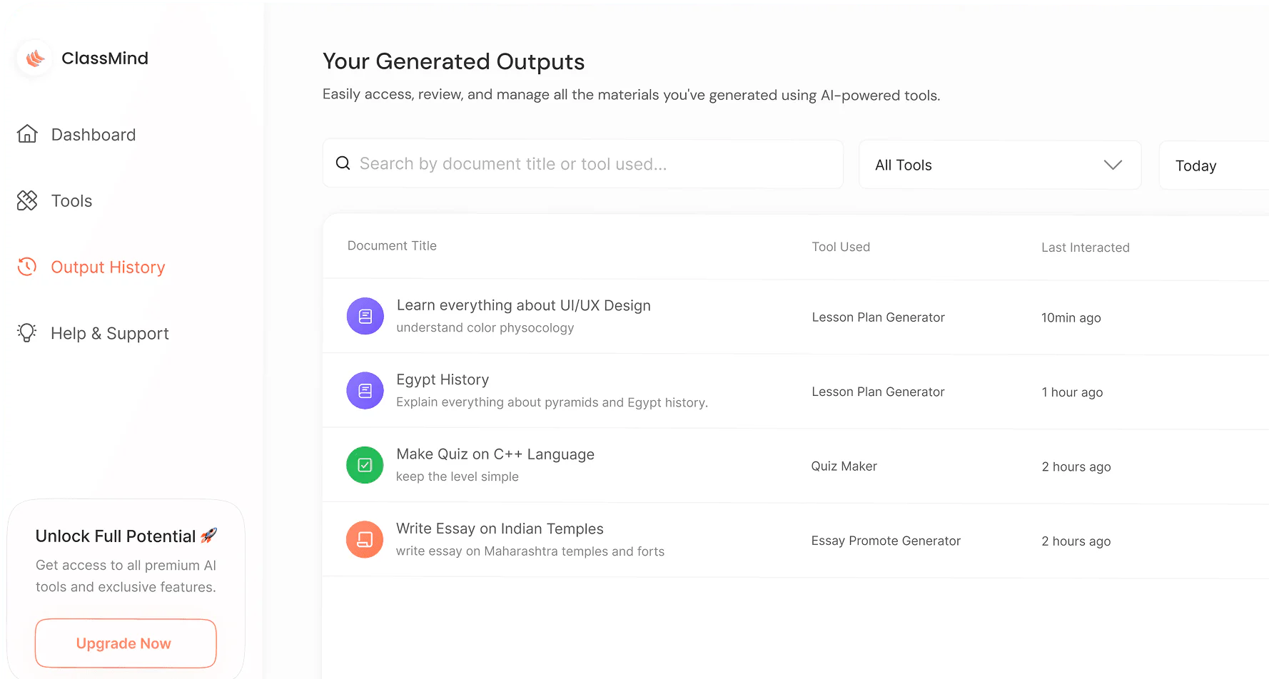 ClassMind user scenario image