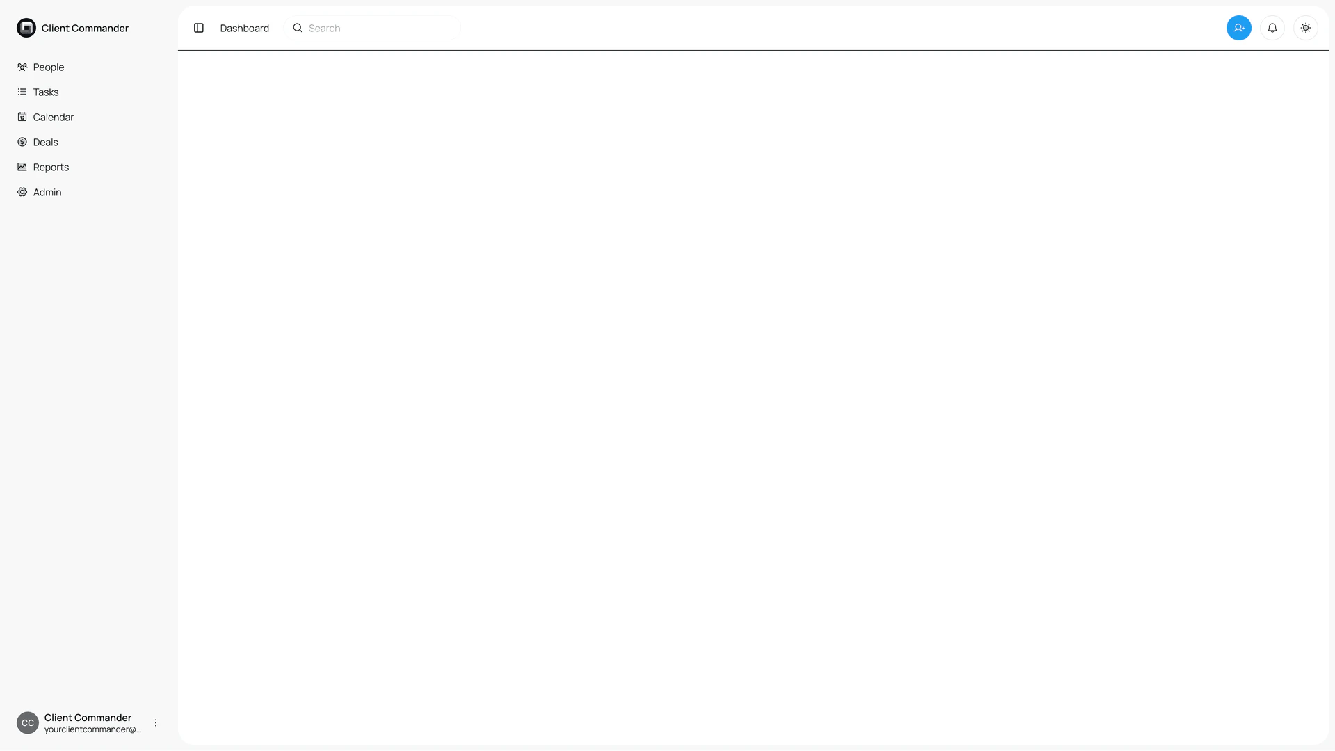 Client Commander product interface overview