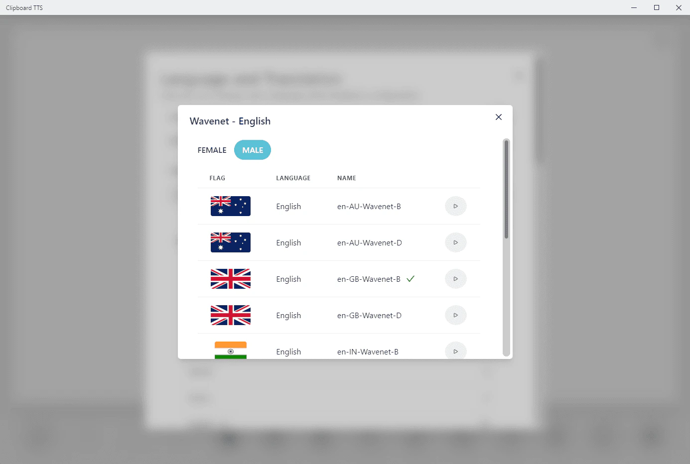 Clipboardtts natural voice options