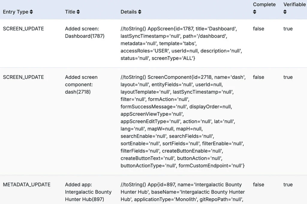 Code Conductor transparent code history feature