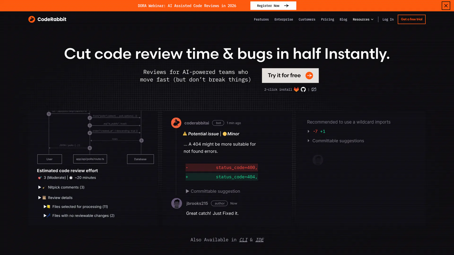 Coderabbit screenshot