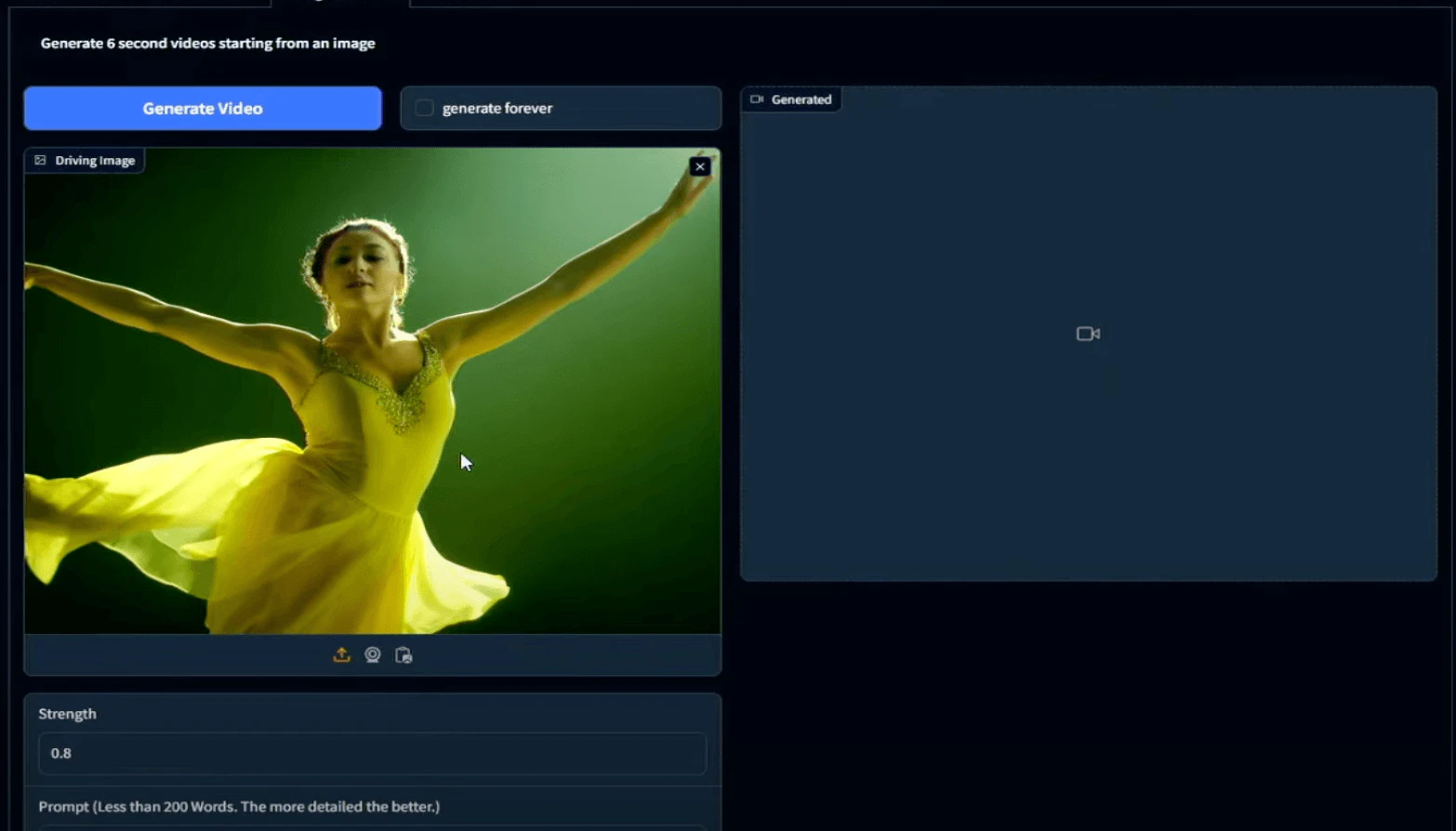 CogVideo use case example for transforming images into videos