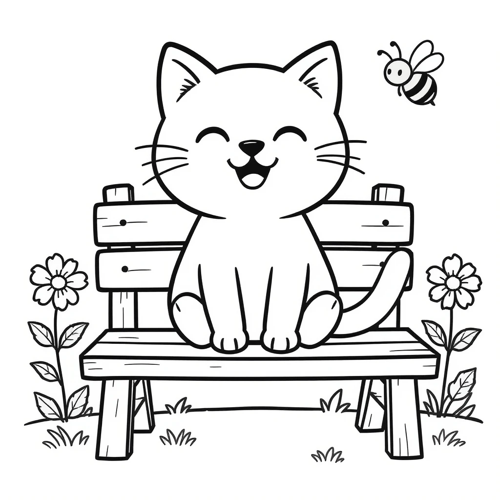 ColoringStore feature demonstration showing AI-generated coloring page