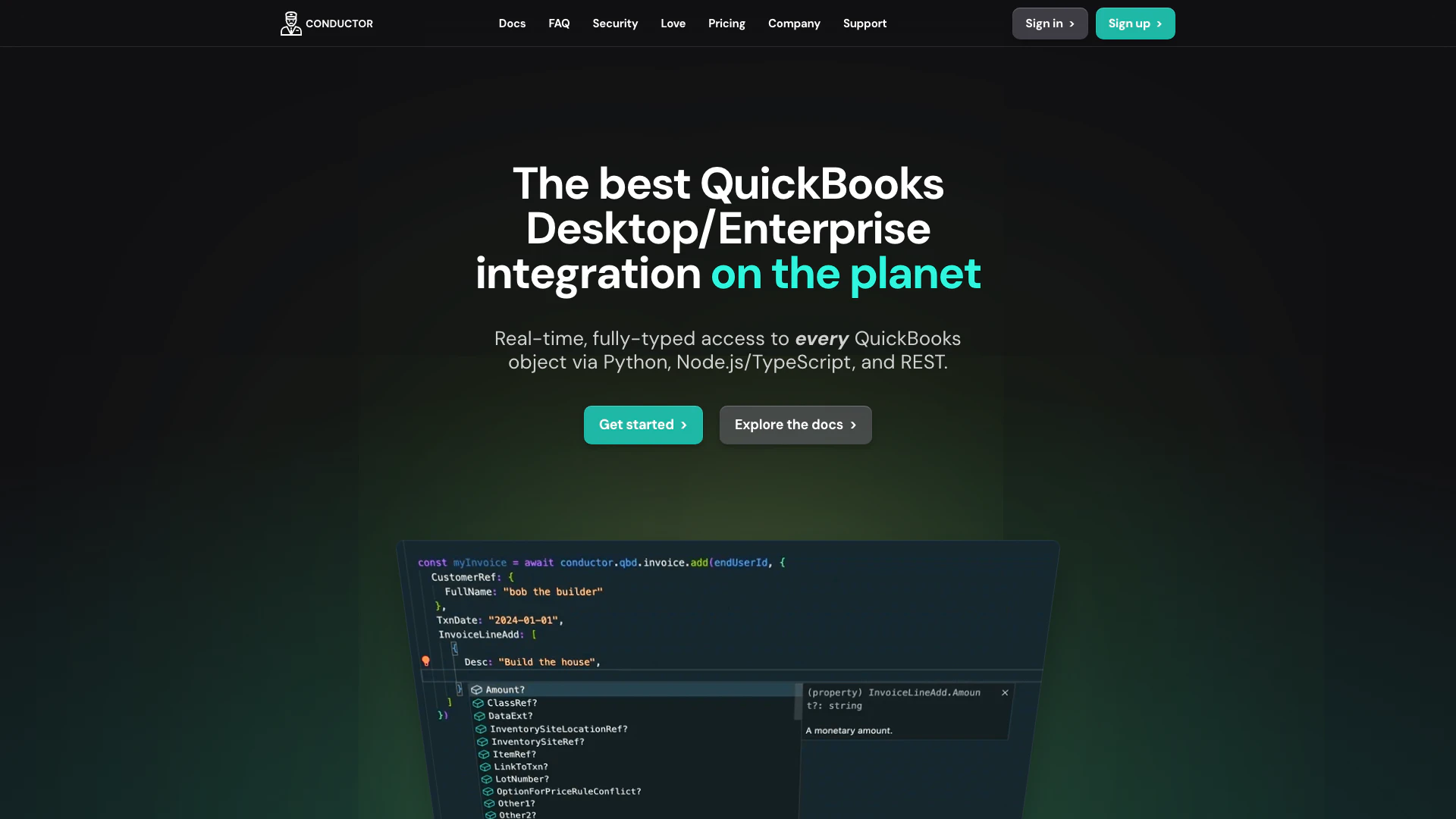 Conductor screenshot