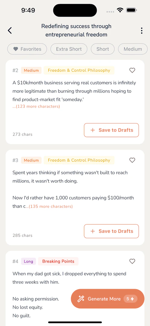 Conteflow content generation feature demonstration