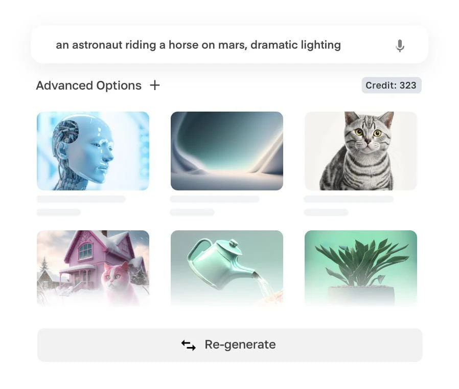 ContentHubAI image generation interface