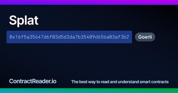 ContractReader use case example