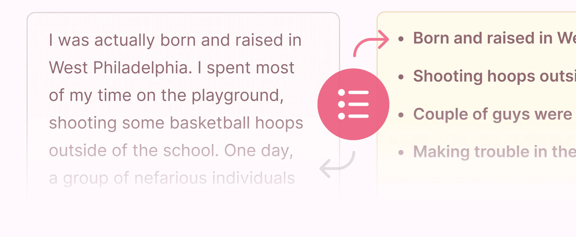 ConversAI summarizing long messages