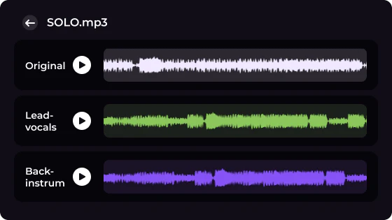 Cooloai lead and backing vocal splitter demonstration