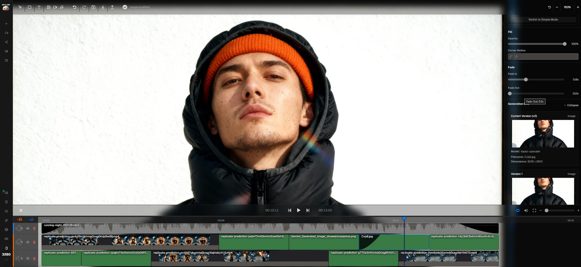 Copycopterai editing interface overview
