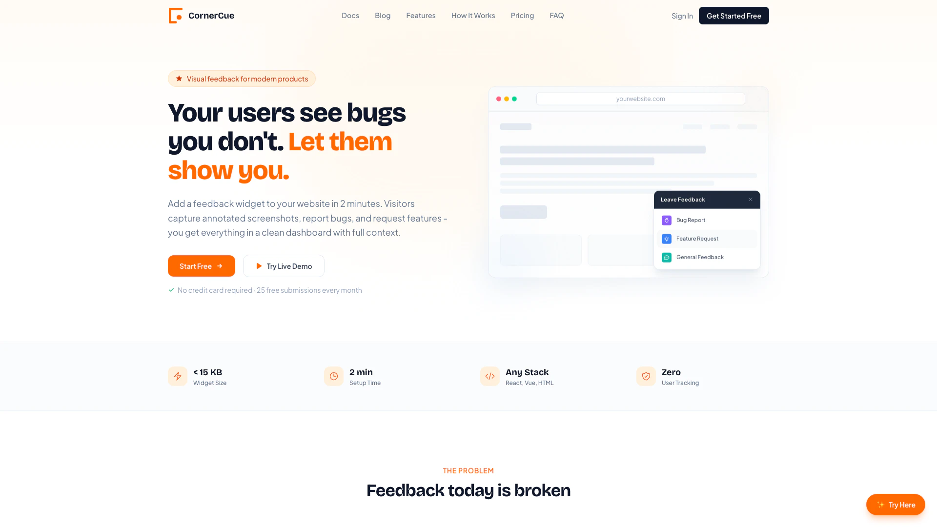 Cornercue screenshot