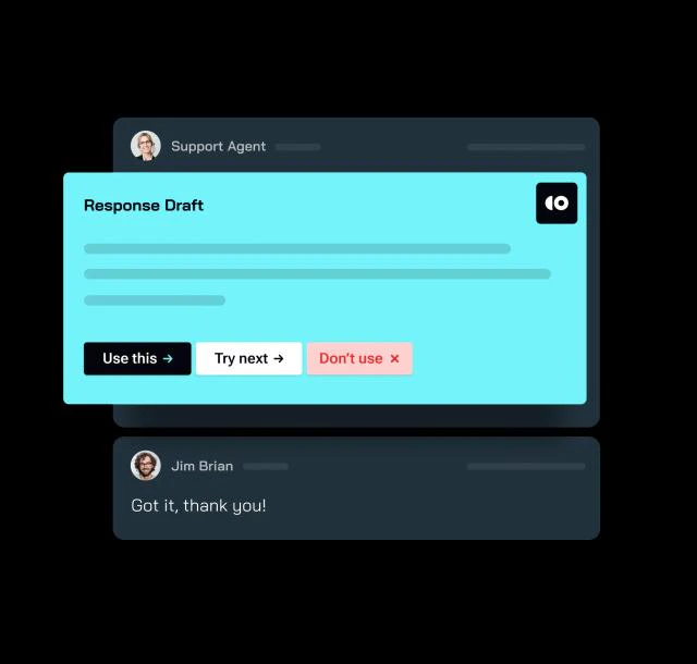 CoSupport AI empowered support teams feature