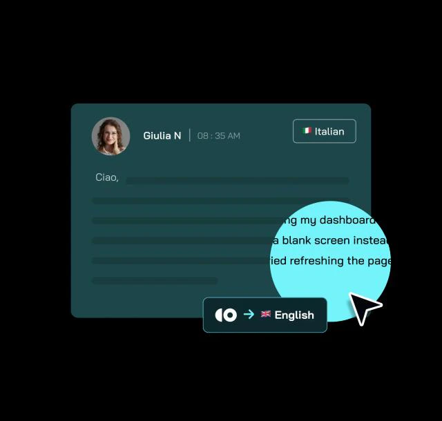 CoSupport AI multilingual communication feature