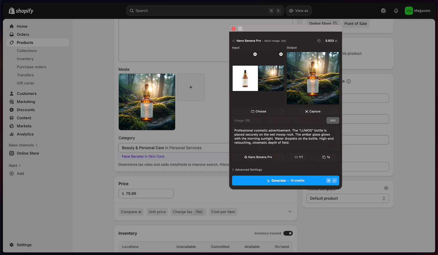 Createyai application scenario for commerce