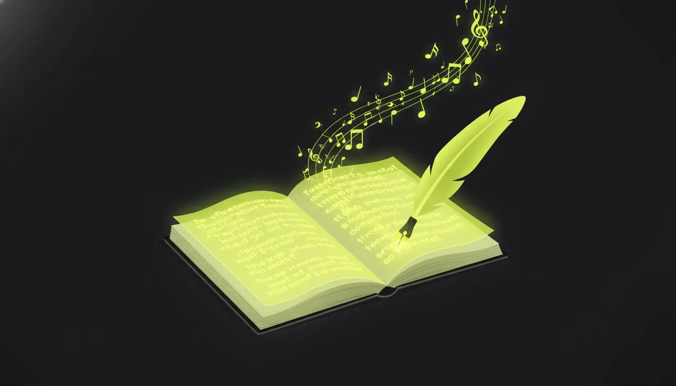 Creatune AI lyrics generator feature demonstration