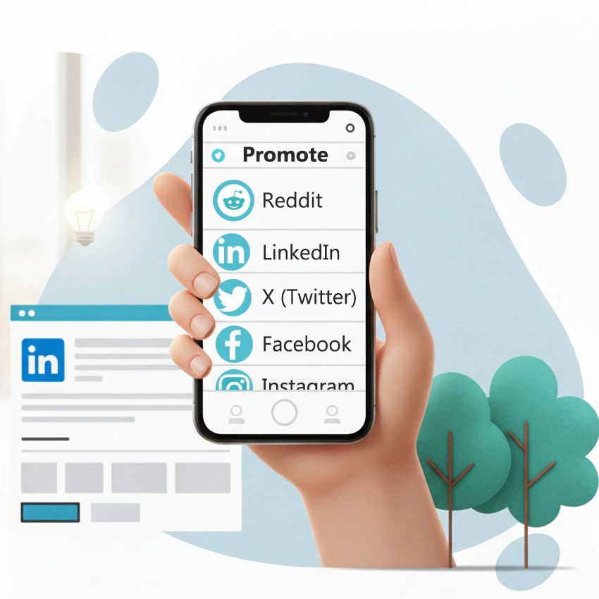 Crowdprisma step 4: Promote your landing page
