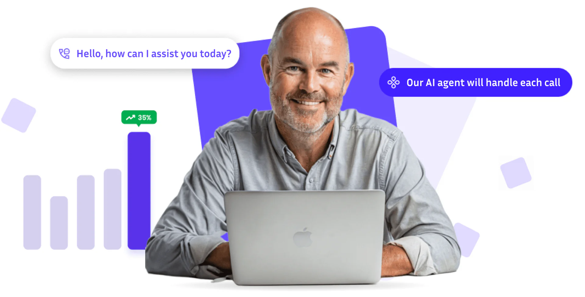 Curleyai product interface showing AI voice agent