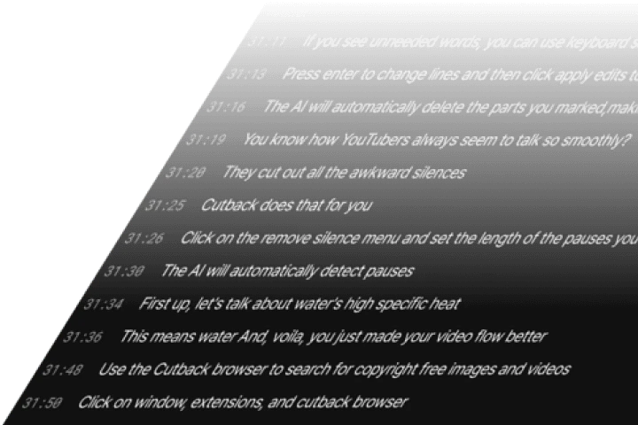 Cutback Premiere Assistant transcription feature