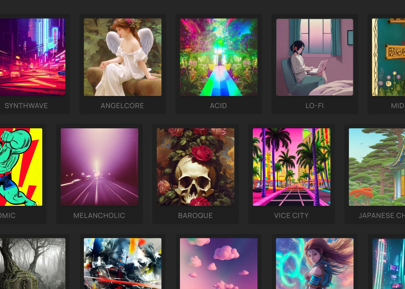 Daft Art aesthetic filters demonstration